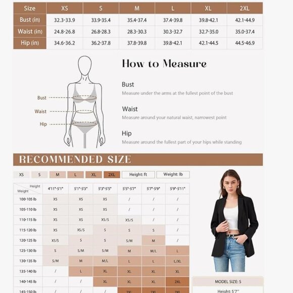 NWOT Women's Casual Blazers - Picture 8 of 8